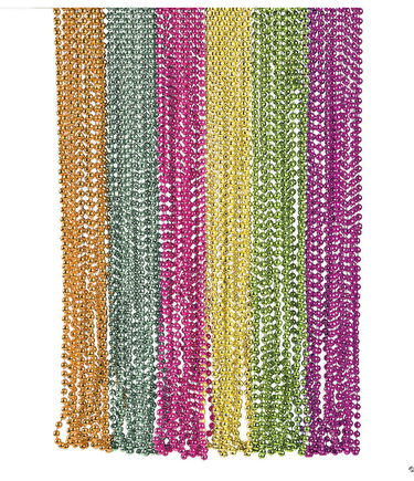 Neon Metallic Bead Necklace Assortment